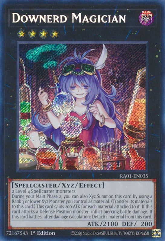 Downerd Magician [RA01-EN035] Secret Rare | Cracking-Singles