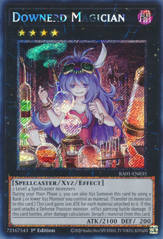 Downerd Magician [RA01-EN035] Platinum Secret Rare | Cracking-Singles