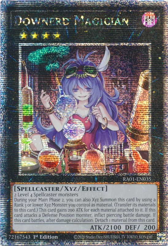 Downerd Magician [RA01-EN035] Quarter Century Secret Rare | Cracking-Singles