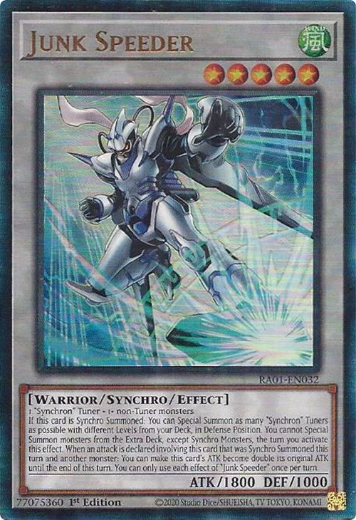 Junk Speeder [RA01-EN032] Prismatic Ultimate Rare | Cracking-Singles