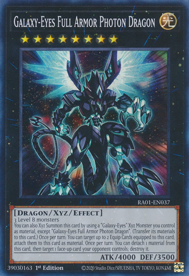 Galaxy-Eyes Full Armor Photon Dragon [RA01-EN037] Super Rare | Cracking-Singles