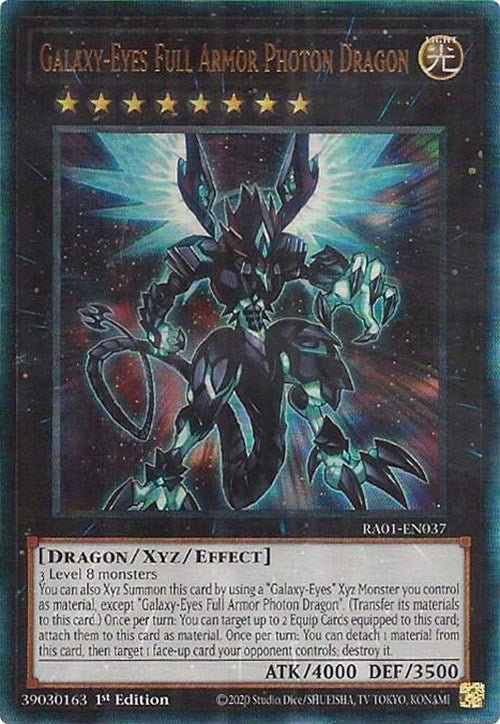 Galaxy-Eyes Full Armor Photon Dragon [RA01-EN037] Prismatic Ultimate Rare | Cracking-Singles