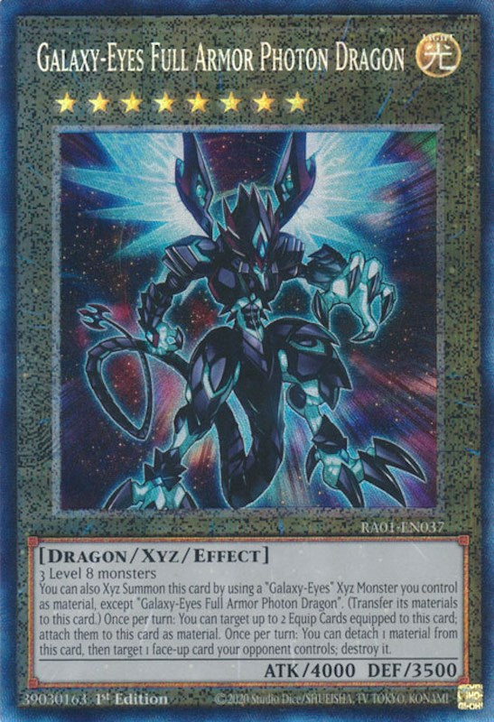 Galaxy-Eyes Full Armor Photon Dragon [RA01-EN037] Prismatic Collector's Rare | Cracking-Singles