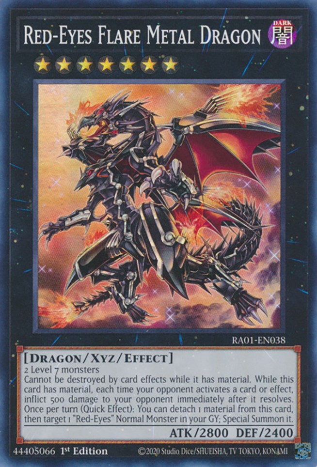 Red-Eyes Flare Metal Dragon [RA01-EN038] Super Rare | Cracking-Singles