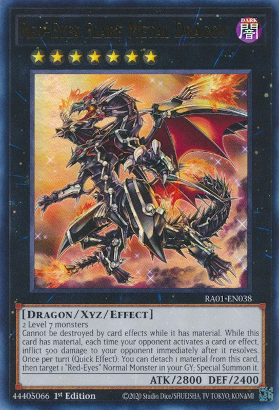 Red-Eyes Flare Metal Dragon [RA01-EN038] Ultra Rare | Cracking-Singles