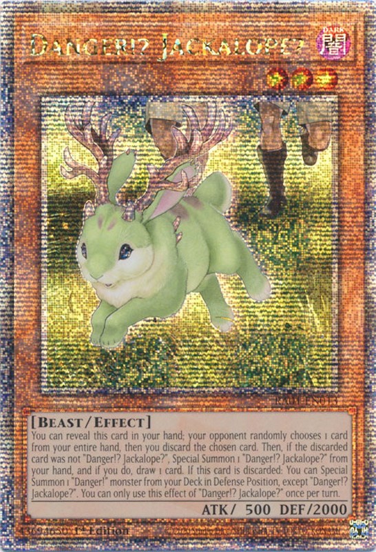 Danger!? Jackalope? [RA01-EN013] Quarter Century Secret Rare | Cracking-Singles