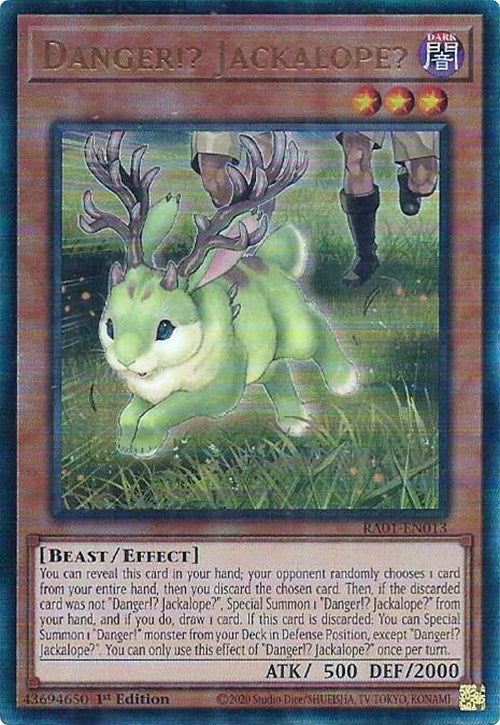 Danger!? Jackalope? [RA01-EN013] Prismatic Ultimate Rare | Cracking-Singles