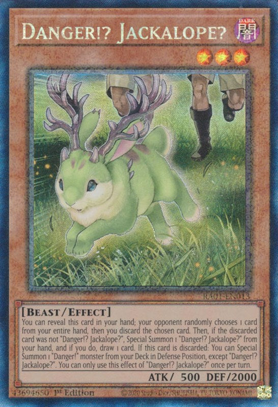 Danger!? Jackalope? [RA01-EN013] Prismatic Collector's Rare | Cracking-Singles