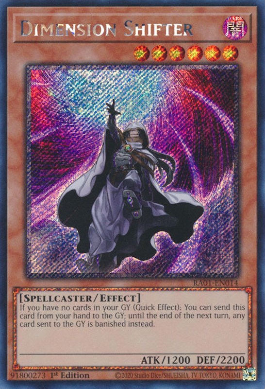 Dimension Shifter [RA01-EN014] Platinum Secret Rare | Cracking-Singles