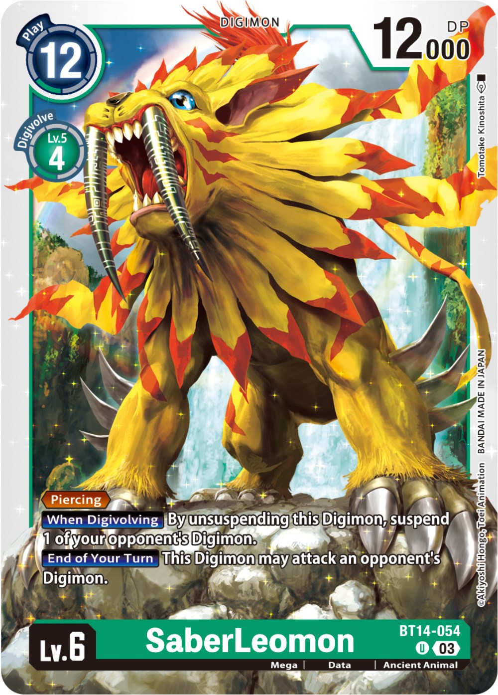 SaberLeomon [BT14-054] [Blast Ace] | Cracking-Singles