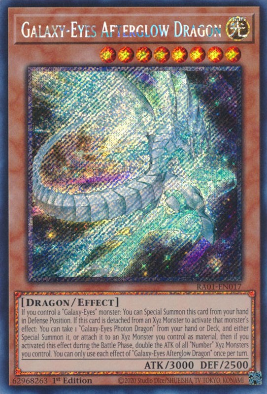 Galaxy-Eyes Afterglow Dragon [RA01-EN017] Platinum Secret Rare | Cracking-Singles