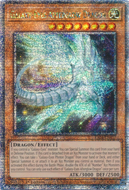 Galaxy-Eyes Afterglow Dragon [RA01-EN017] Quarter Century Secret Rare | Cracking-Singles