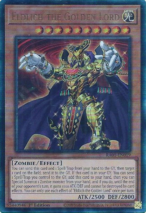 Eldlich the Golden Lord [RA01-EN019] Prismatic Ultimate Rare | Cracking-Singles