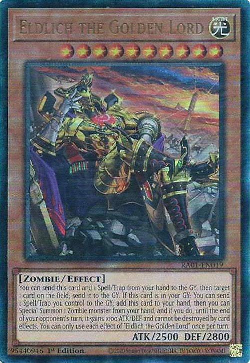 Eldlich the Golden Lord (Alternate Art) [RA01-EN019] Prismatic Ultimate Rare | Cracking-Singles