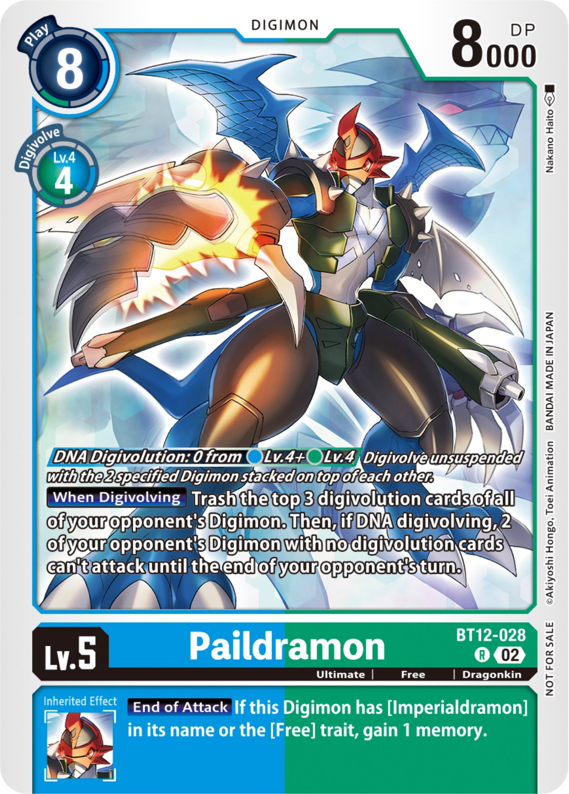 Paildramon [BT12-028] (NYCC 2023 Demo Deck) [Across Time] | Cracking-Singles