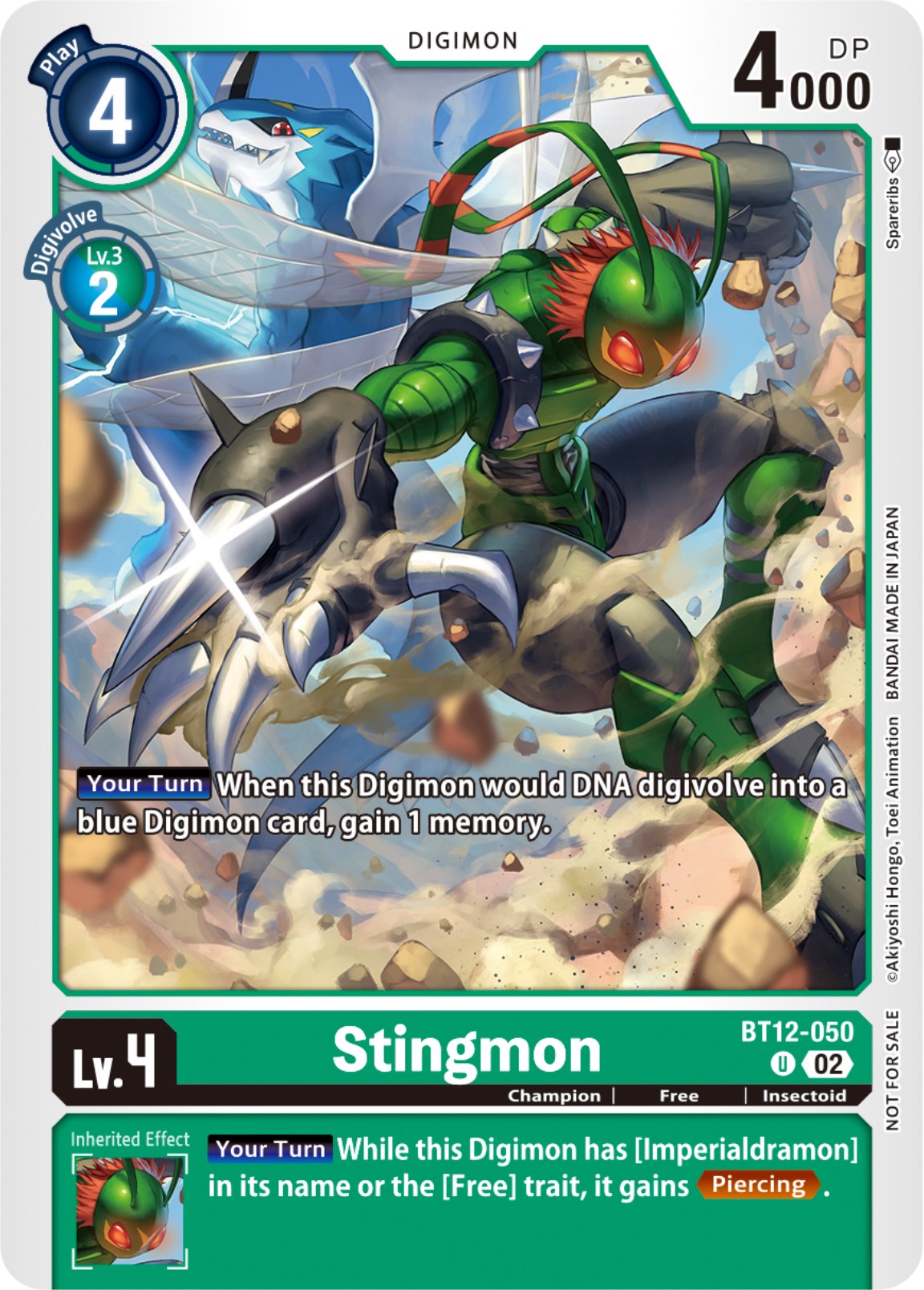 Stingmon [BT12-050] (NYCC 2023 Demo Deck) [Across Time] | Cracking-Singles