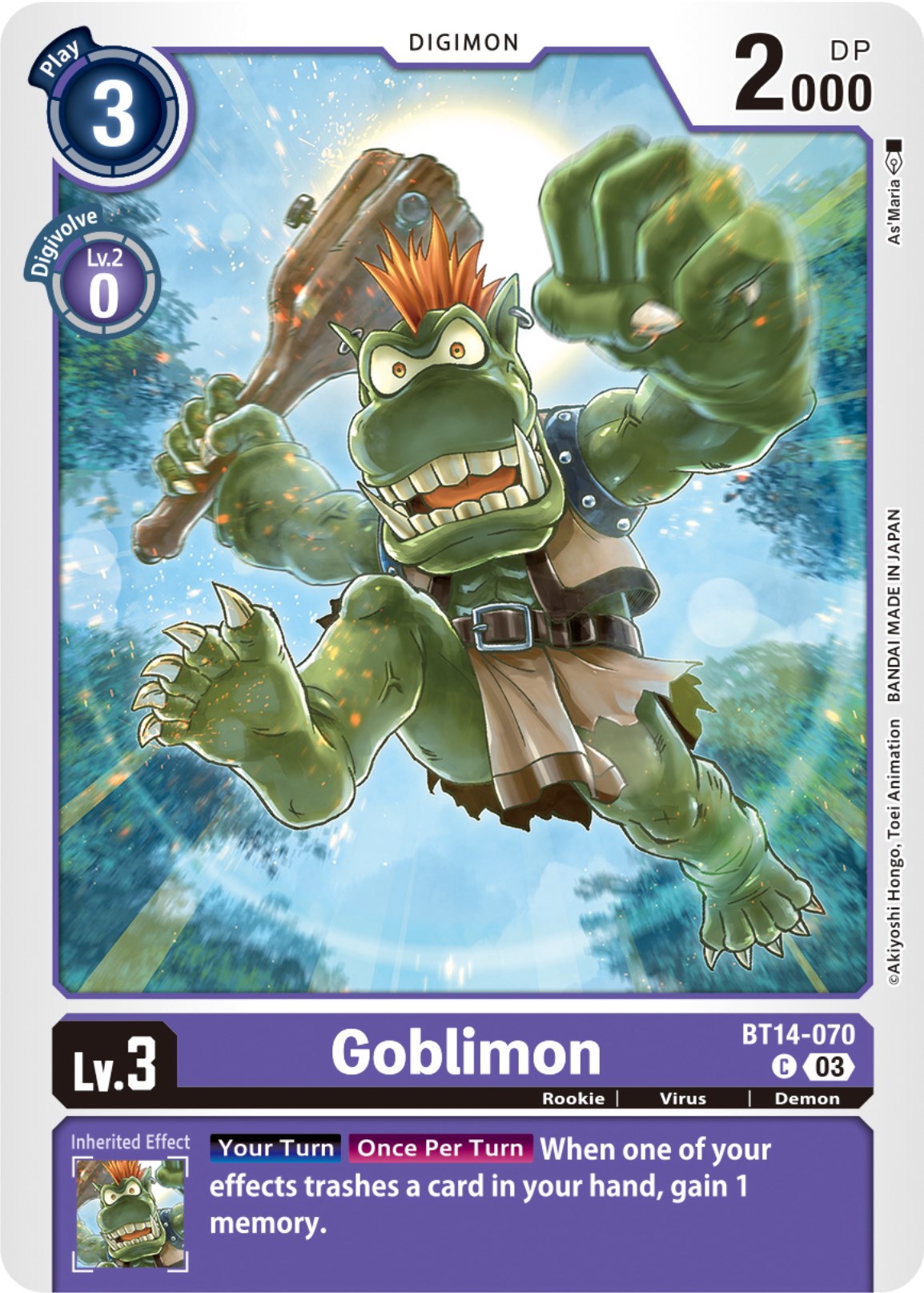 Goblimon [BT14-070] [Blast Ace] | Cracking-Singles