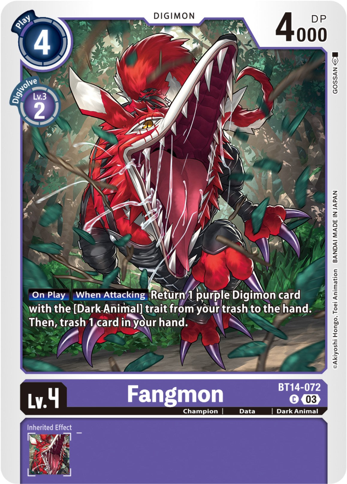 Fangmon [BT14-072] [Blast Ace] | Cracking-Singles