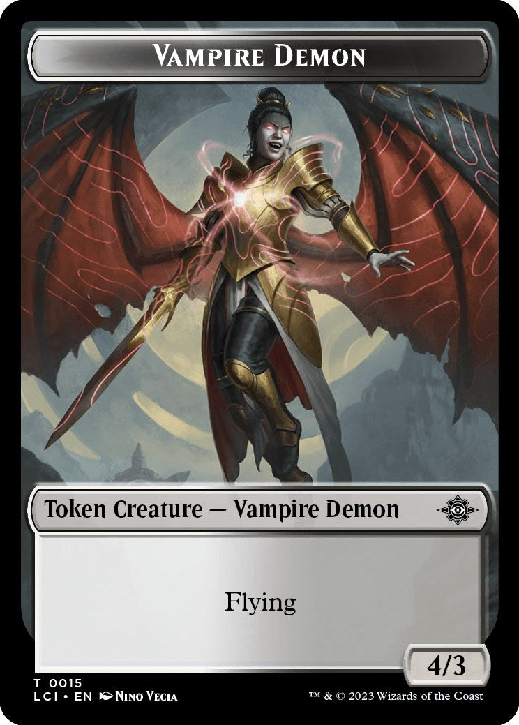 Vampire // Vampire Demon Double-Sided Token [The Lost Caverns of Ixalan Tokens] | Cracking-Singles