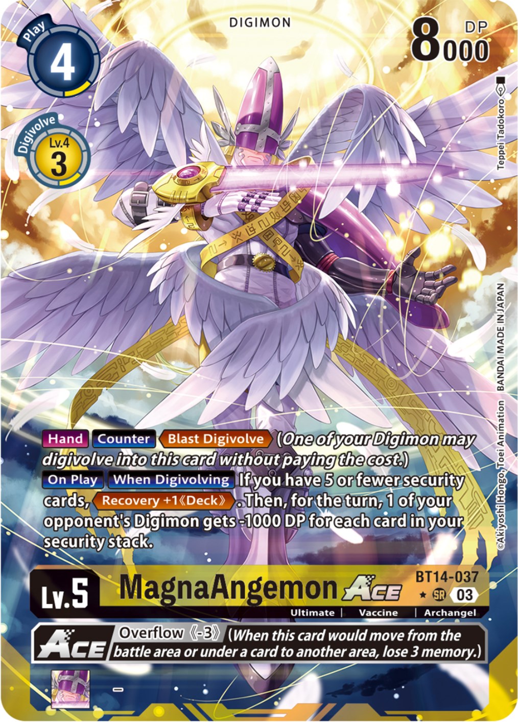 MagnaAngemon Ace [BT14-037] (Alternate Art) [Blast Ace] | Cracking-Singles