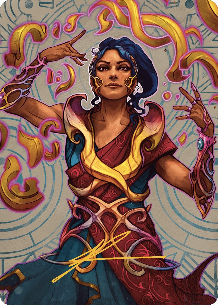 Saheeli, the Sun's Brilliance Art Card (Gold-Stamped Signature) [The Lost Caverns of Ixalan Art Series] | Cracking-Singles