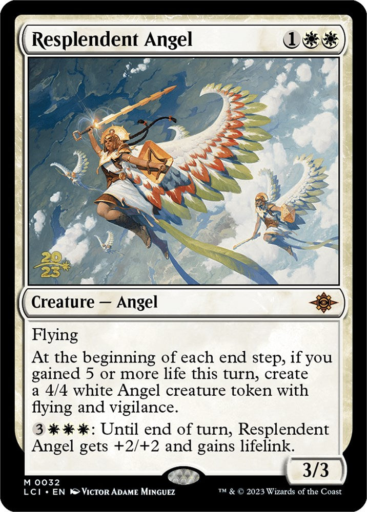 Resplendent Angel (LCI) [The Lost Caverns of Ixalan Prerelease Cards] | Cracking-Singles