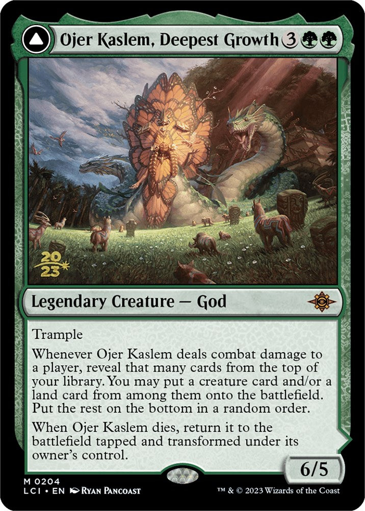 Ojer Kaslem, Deepest Growth // Temple of Cultivation [The Lost Caverns of Ixalan Prerelease Cards] | Cracking-Singles