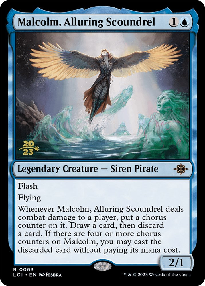 Malcolm, Alluring Scoundrel [The Lost Caverns of Ixalan Prerelease Cards] | Cracking-Singles