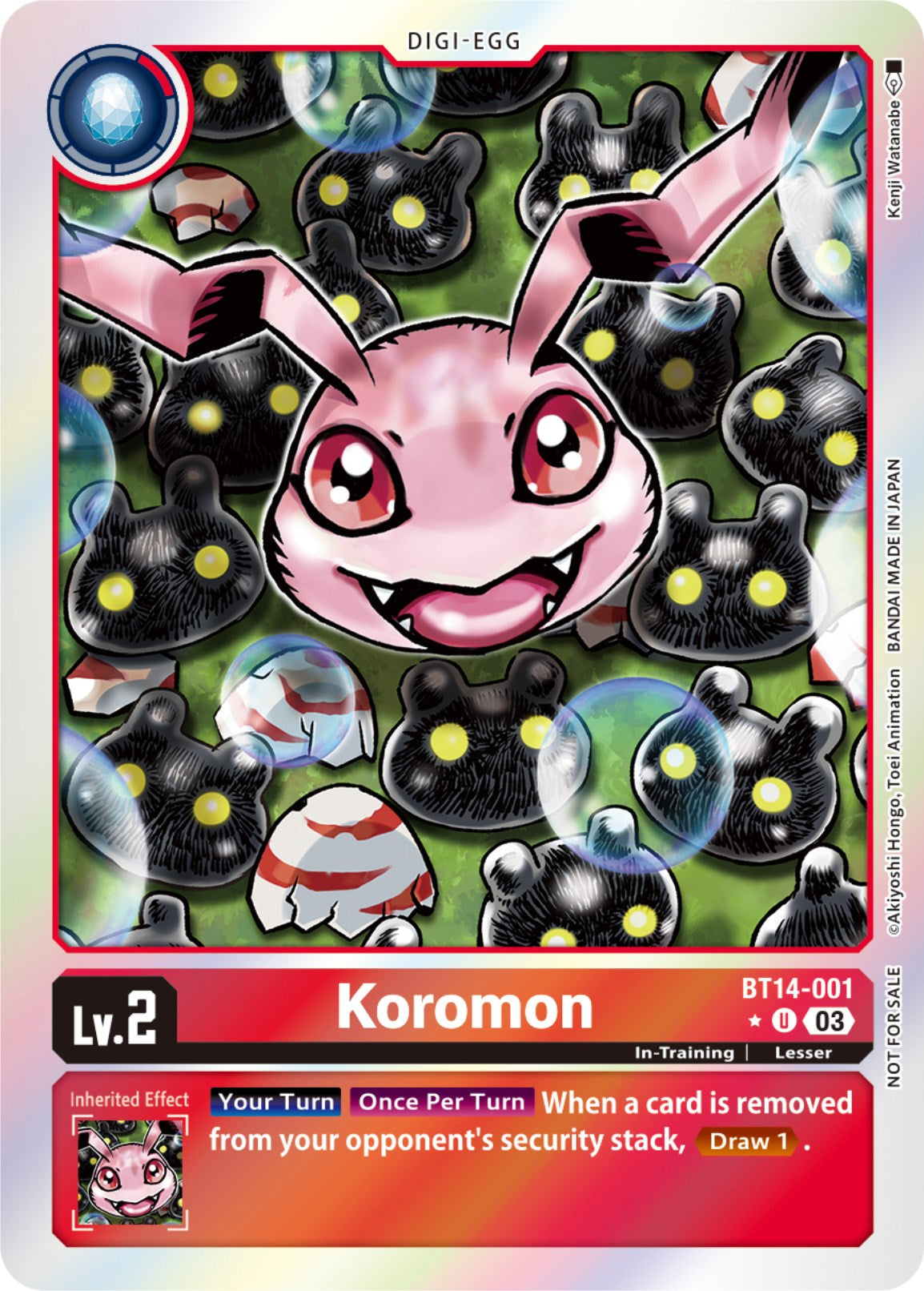 Koromon [BT14-001] (Blast Ace Box Promotion Pack) [Blast Ace] | Cracking-Singles