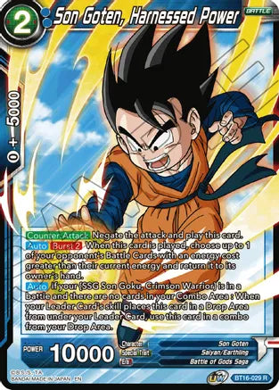 Son Goten, Harnessed Power (BT16-029) [Realm of the Gods] | Cracking-Singles