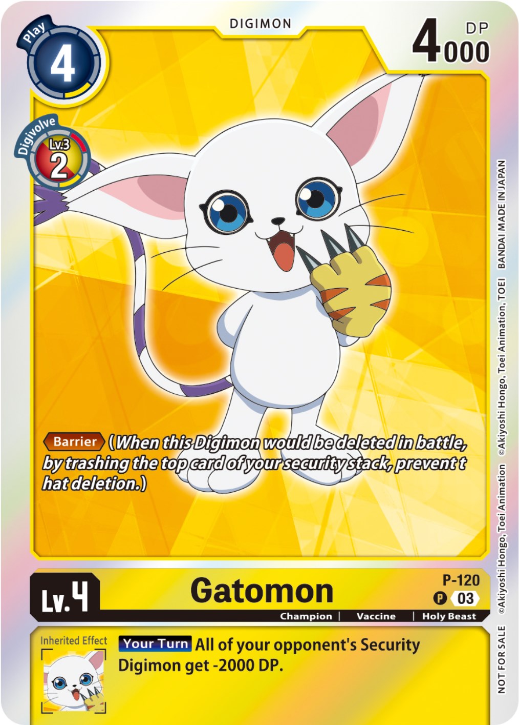 Gatomon [P-120] (Tamer Party Pack -The Beginning- Ver. 2.0) [Promotional Cards] | Cracking-Singles