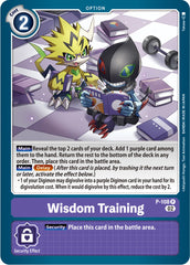 Wisdom Training [P-108] (Blast Ace Box Topper) [Promotional Cards] | Cracking-Singles