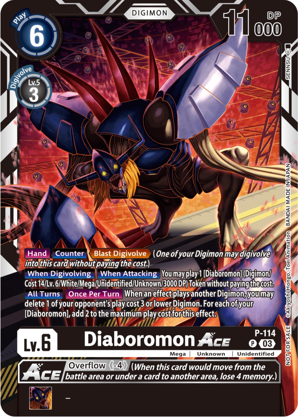 Diaboromon Ace [P-114] (3rd Anniversary Survey Pack) [Promotional Cards] | Cracking-Singles