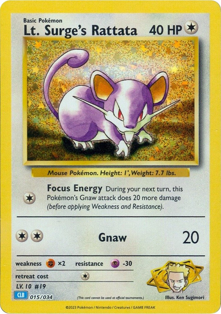 Lt. Surge's Rattata [Trading Card Game Classic] | Cracking-Singles