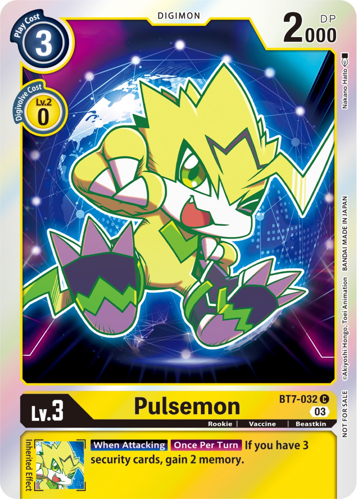 Pulsemon [BT7-032] (Official Tournament Pack Vol.11) [Next Adventure] | Cracking-Singles