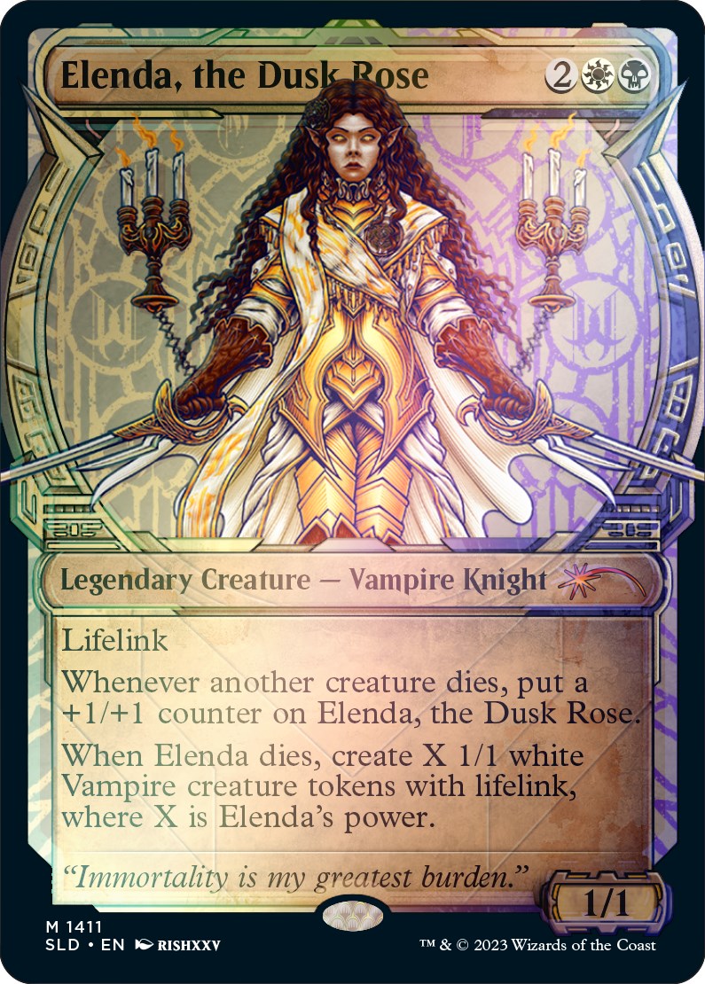 Elenda, the Dusk Rose (Rainbow Foil) [Secret Lair Drop Series] | Cracking-Singles