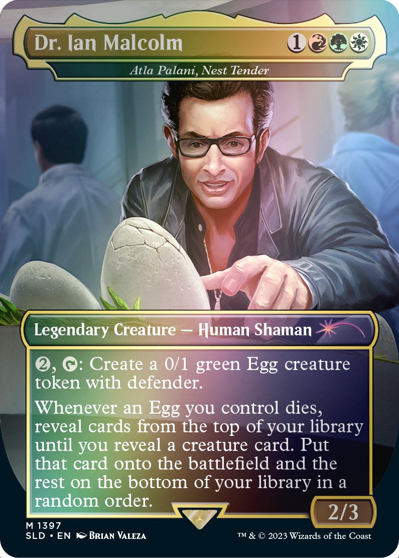 Dr. Ian Malcolm - Atla Palani, Nest Tender (Rainbow Foil) [Secret Lair Drop Series] | Cracking-Singles