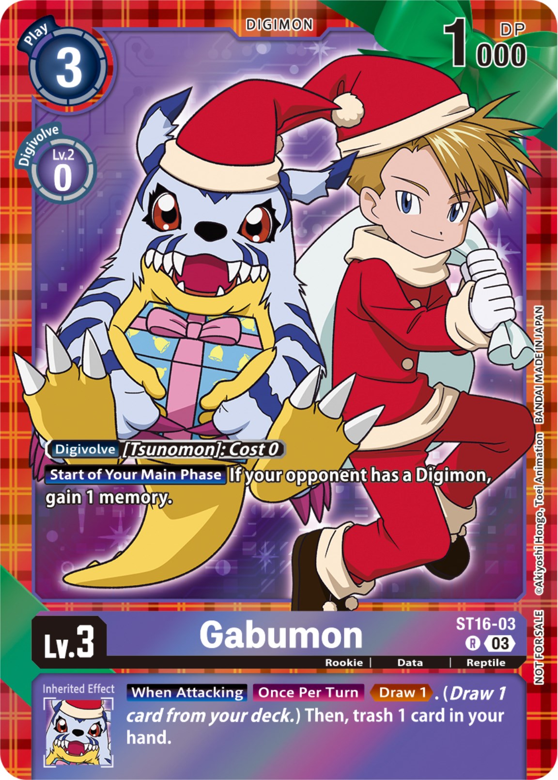 Gabumon [ST16-03] (Winter Holiday 2023) [Starter Deck: Wolf of Friendship] | Cracking-Singles