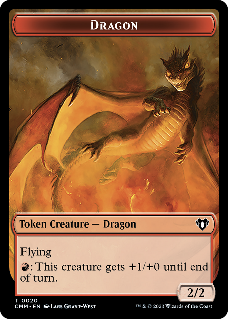 Dragon Token (20) [Commander Masters Tokens] | Cracking-Singles