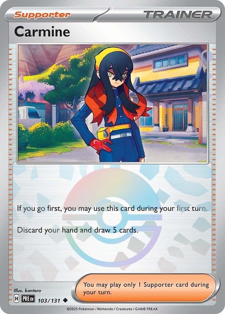 Carmine (103/131) (Poke Ball Pattern) [Scarlet & Violet: Prismatic Evolutions] | Cracking-Singles