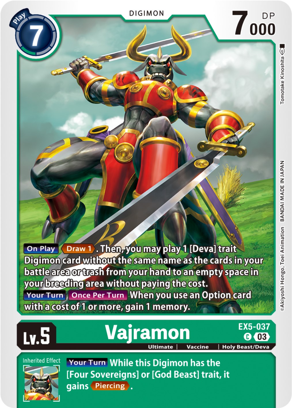 Vajramon [EX5-037] [Animal Colosseum] | Cracking-Singles