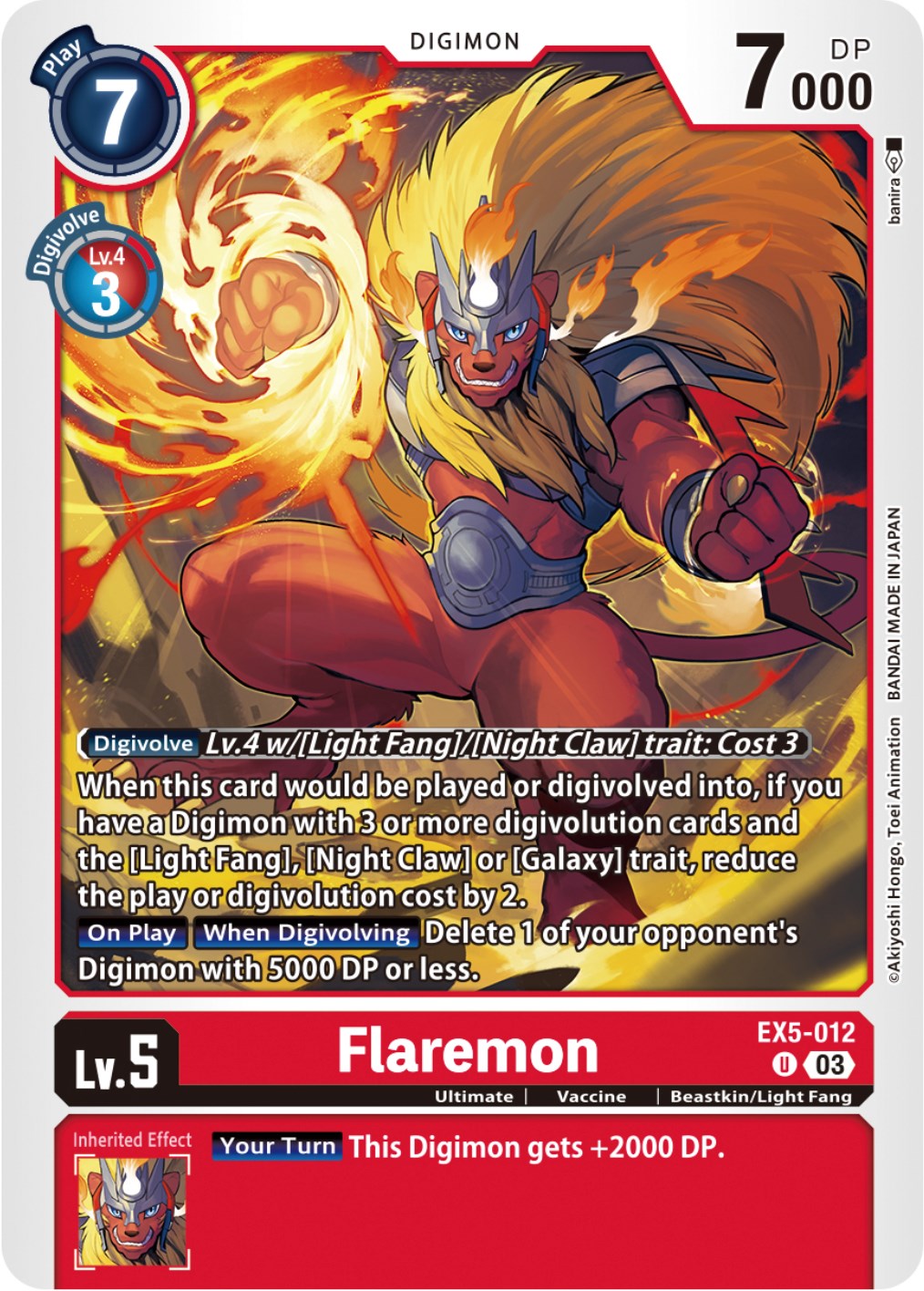 Flaremon [EX5-012] [Animal Colosseum] | Cracking-Singles