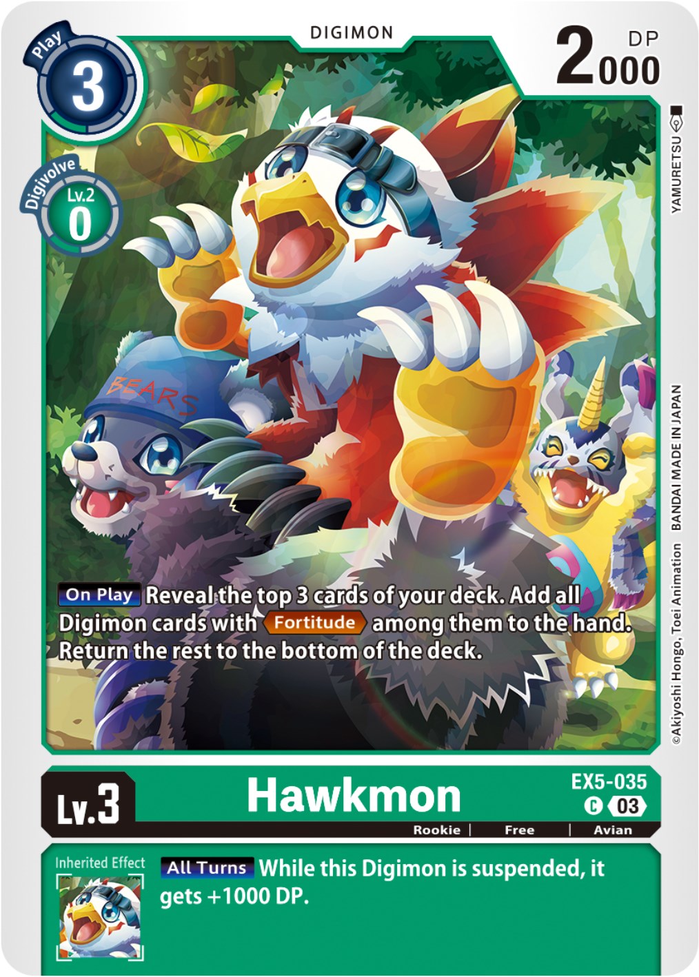 Hawkmon [EX5-035] [Animal Colosseum] | Cracking-Singles