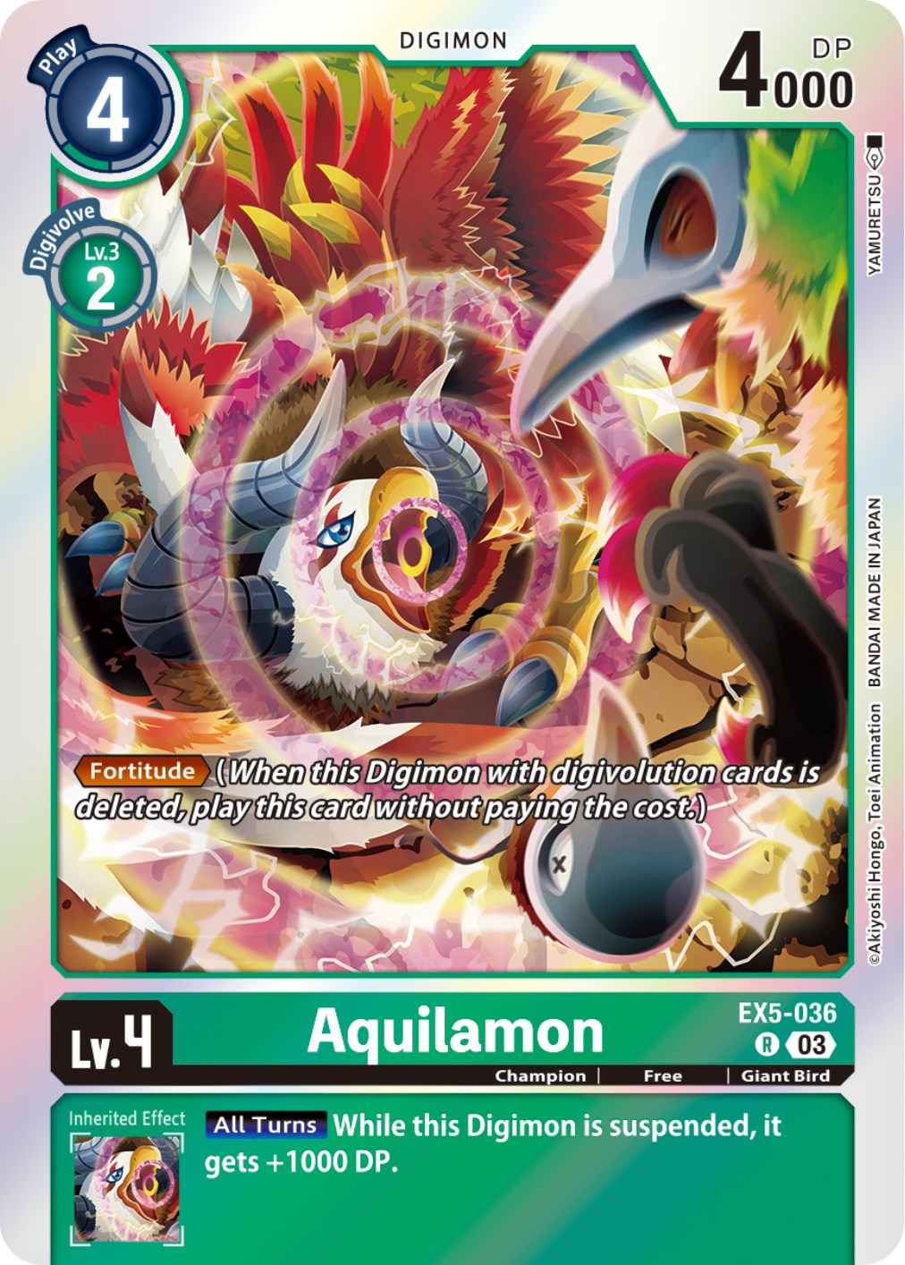 Aquilamon [EX5-036] [Animal Colosseum] | Cracking-Singles