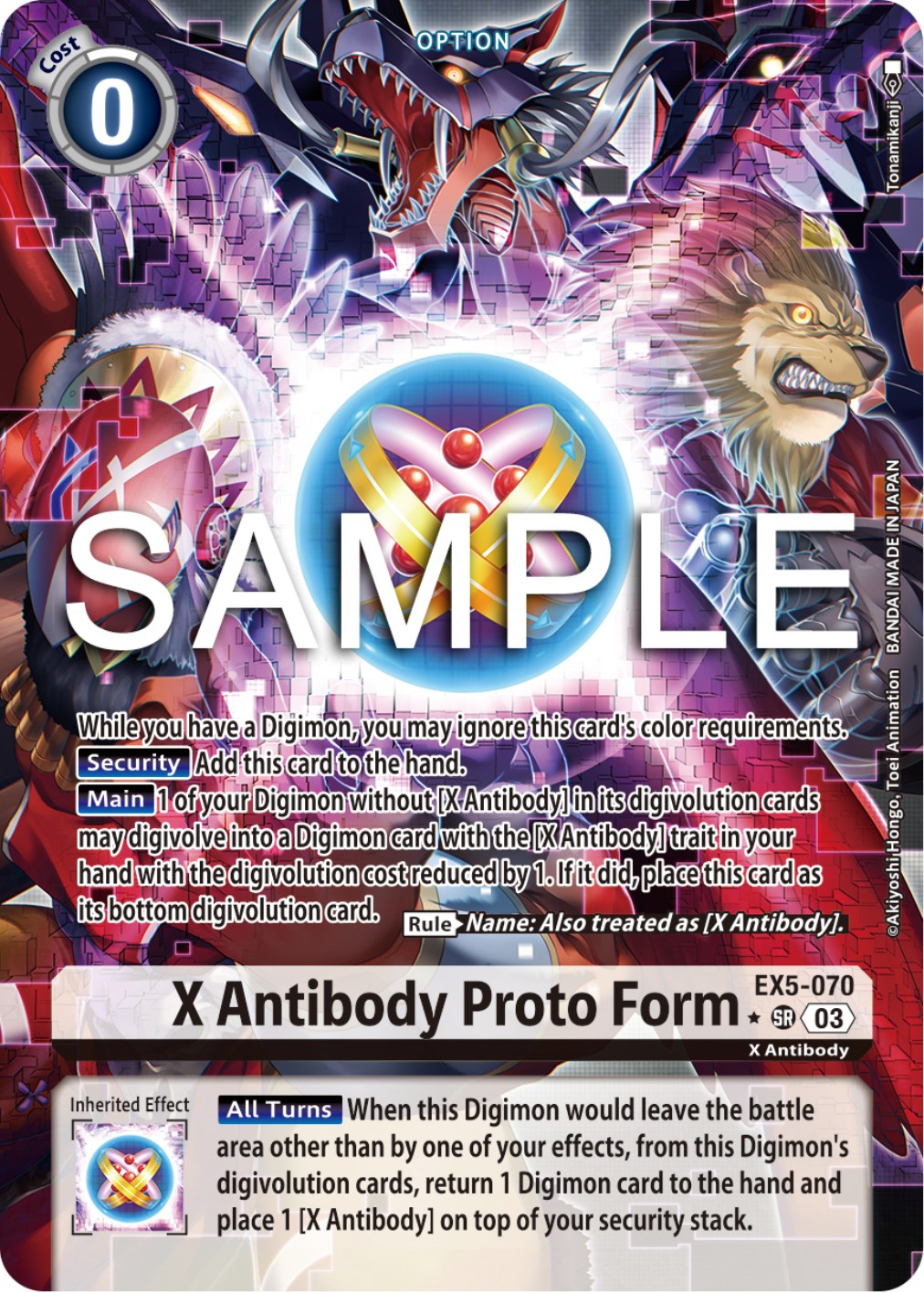 X Antibody Proto Form [EX5-070] (Alternate Art) [Animal Colosseum] | Cracking-Singles