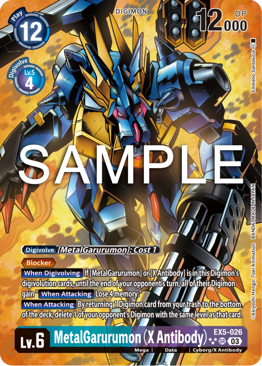 MetalGarurumon (X Antibody) [EX5-026] (English Exclusive Alternate Art) [Animal Colosseum] | Cracking-Singles