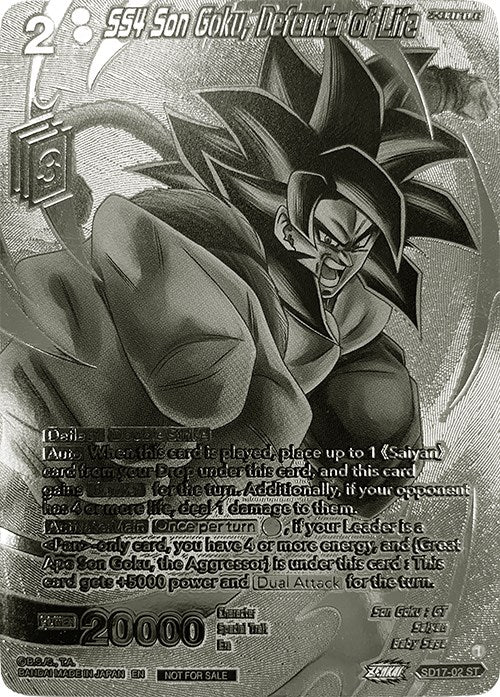 SS4 Son Goku, Defender of Life (2023 Offline Regionals Silver Print) (SD17-02) [Promotion Cards] | Cracking-Singles