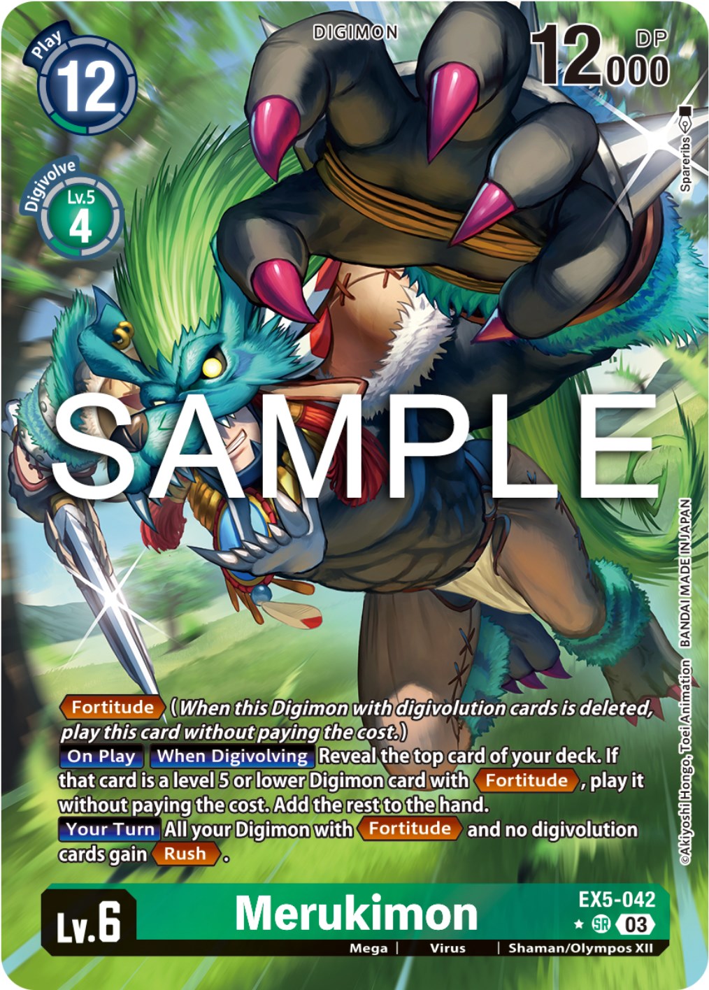 Merukimon [EX5-042] (Alternate Art) [Animal Colosseum] | Cracking-Singles