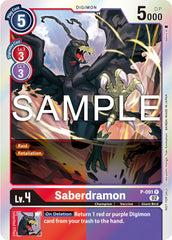 Saberdramon [P-091] - P-091 (3rd Anniversary Update Pack) [Promotional Cards] | Cracking-Singles