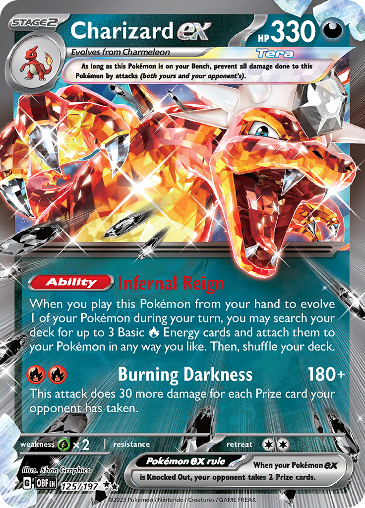 Charizard ex (125/197) [Scarlet & Violet: Obsidian Flames] | Cracking-Singles